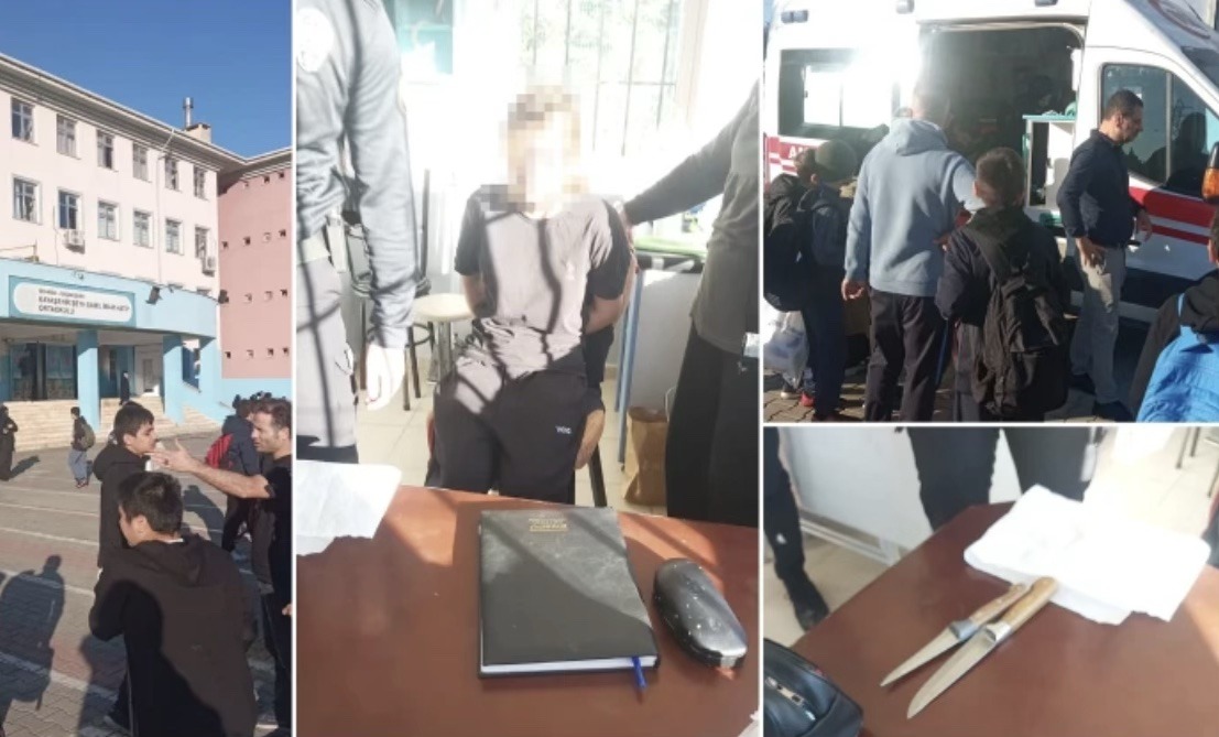 Başakşehir'deki okul saldırısından kareler