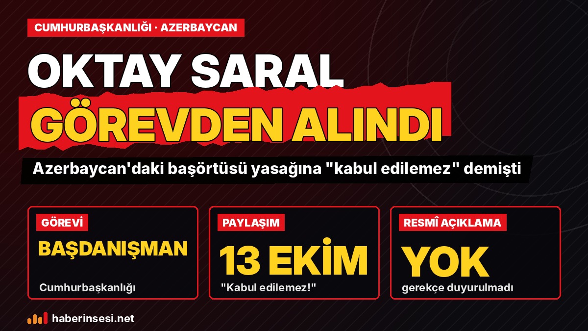 Oktay Saral görevden alındı