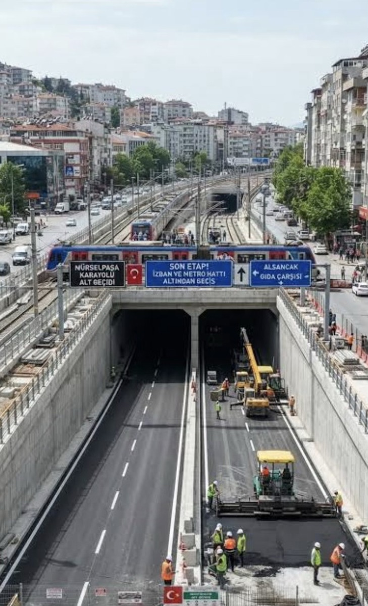 Mürselpaşa Karayolu Alt Geçidi şantiyesi